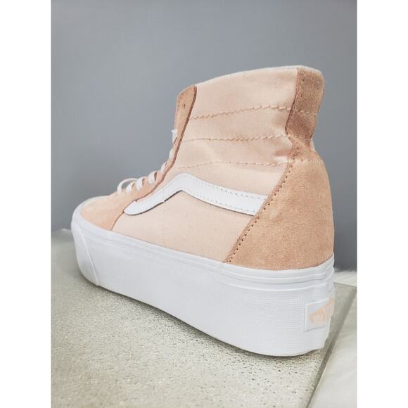 VANS Sk8-Hi Tapered Sneaker Platform Suede Peach Canvas Casual Women VN0A5JMKB0D - Picture 4 of 9